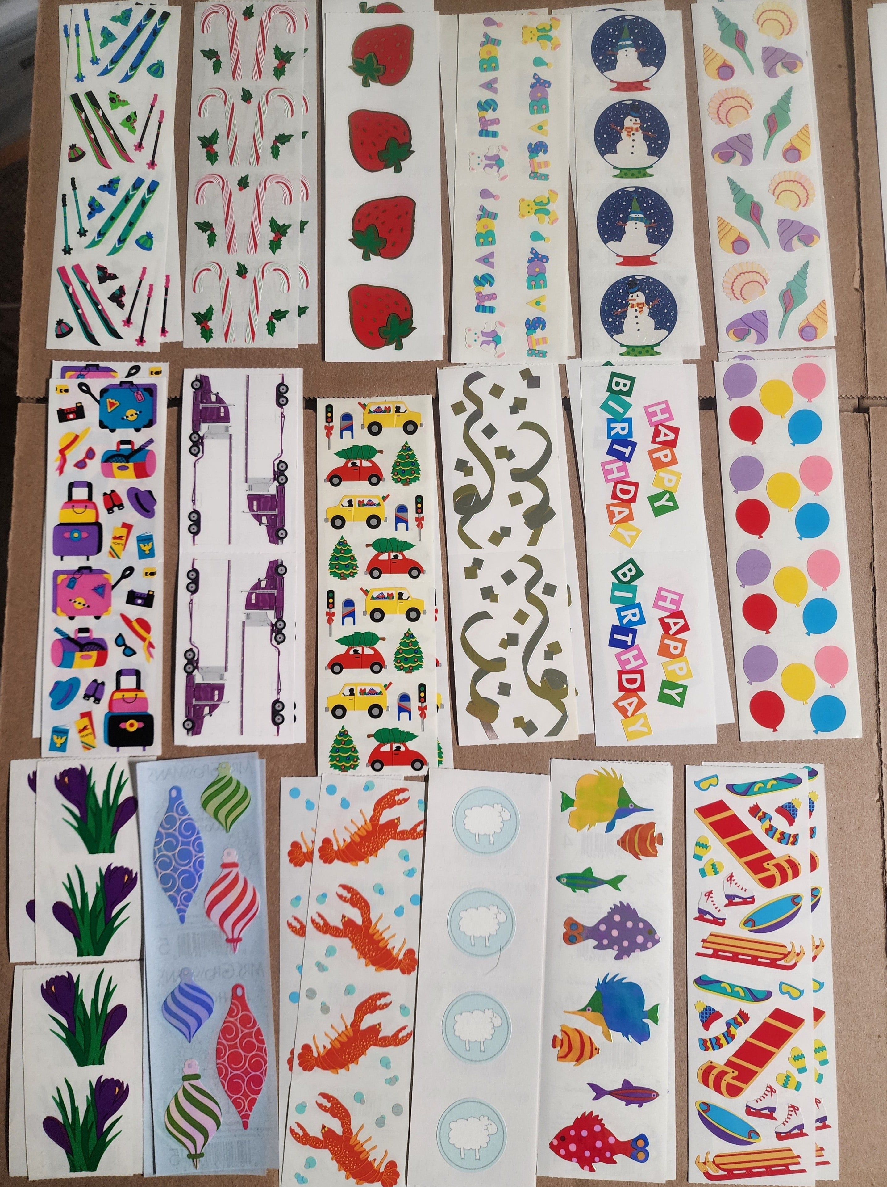 Mrs Grossman Scrapbook Sticker Sheet Lot 142 sheets Mixed Lot 6