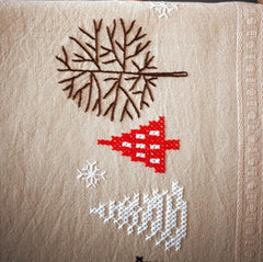 DMG DIY Vervaco Modern Christmas Designs Stamped Embroidery Table Runner Kit