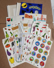 Mrs Grossman Scrapbook Sticker Sheet Lot 59 sheets Mixed Lot 13