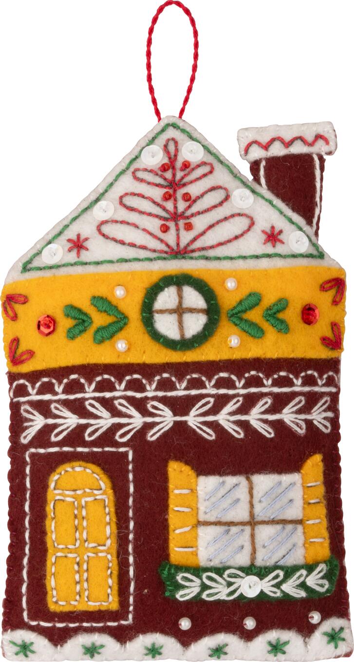 DIY Bucilla Santas Nordic Set Designs Christmas Felt Ornament Kit