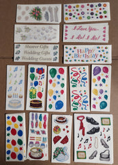 Creative Memories Sticker Sheet Lot 150 sheets Party Celebration