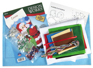 DIY Design Works Santas Toy Sack Christmas Felt Stocking Kit