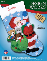 DIY Design Works Santas Toy Sack Christmas Felt Stocking Kit