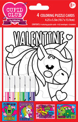 DIY Unicorn Valentines Day Kids Color your own Puzzle Craft Kit