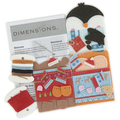 DIY Dimensions Christmas Hugs Ornament Gift Card Holder Felt Kit