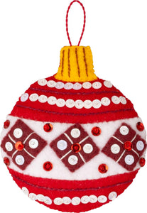 DIY Bucilla Snowmans Peppermint Collection Felt Ornament Kit 89659E