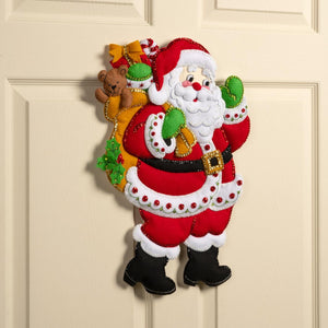 DIY Bucilla Toys From Santa Christmas Felt Wall Craft Kit 89657E