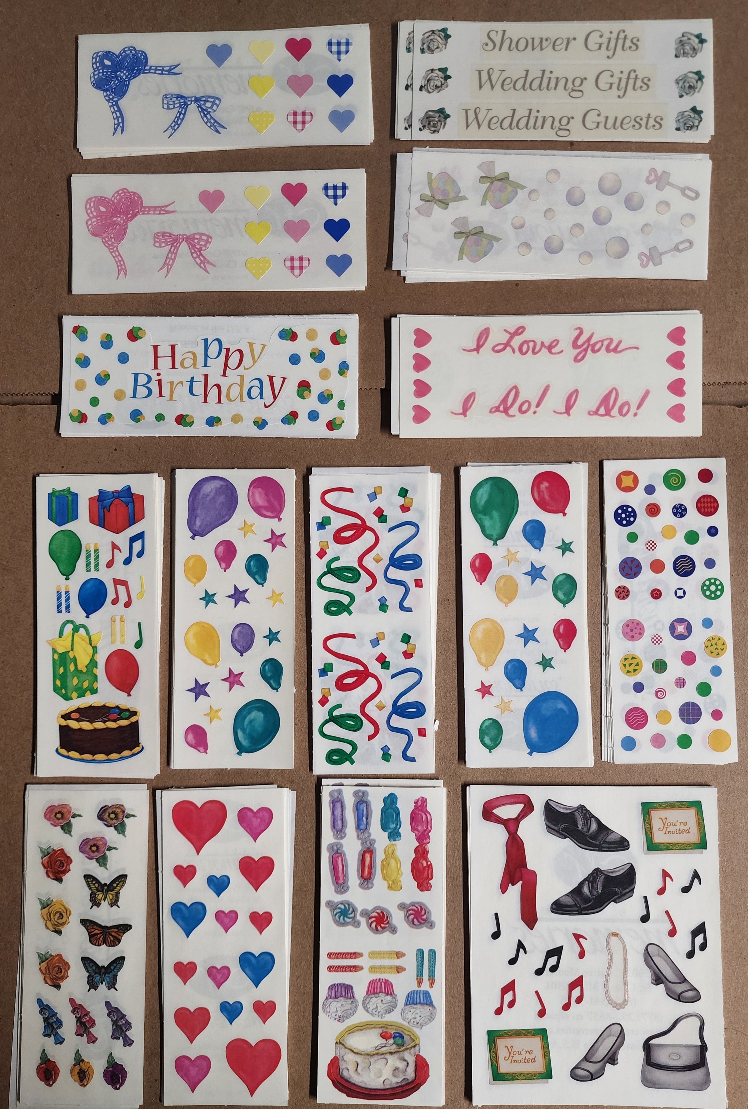 Creative Memories Sticker Sheet Lot 150 sheets Party Celebration 2