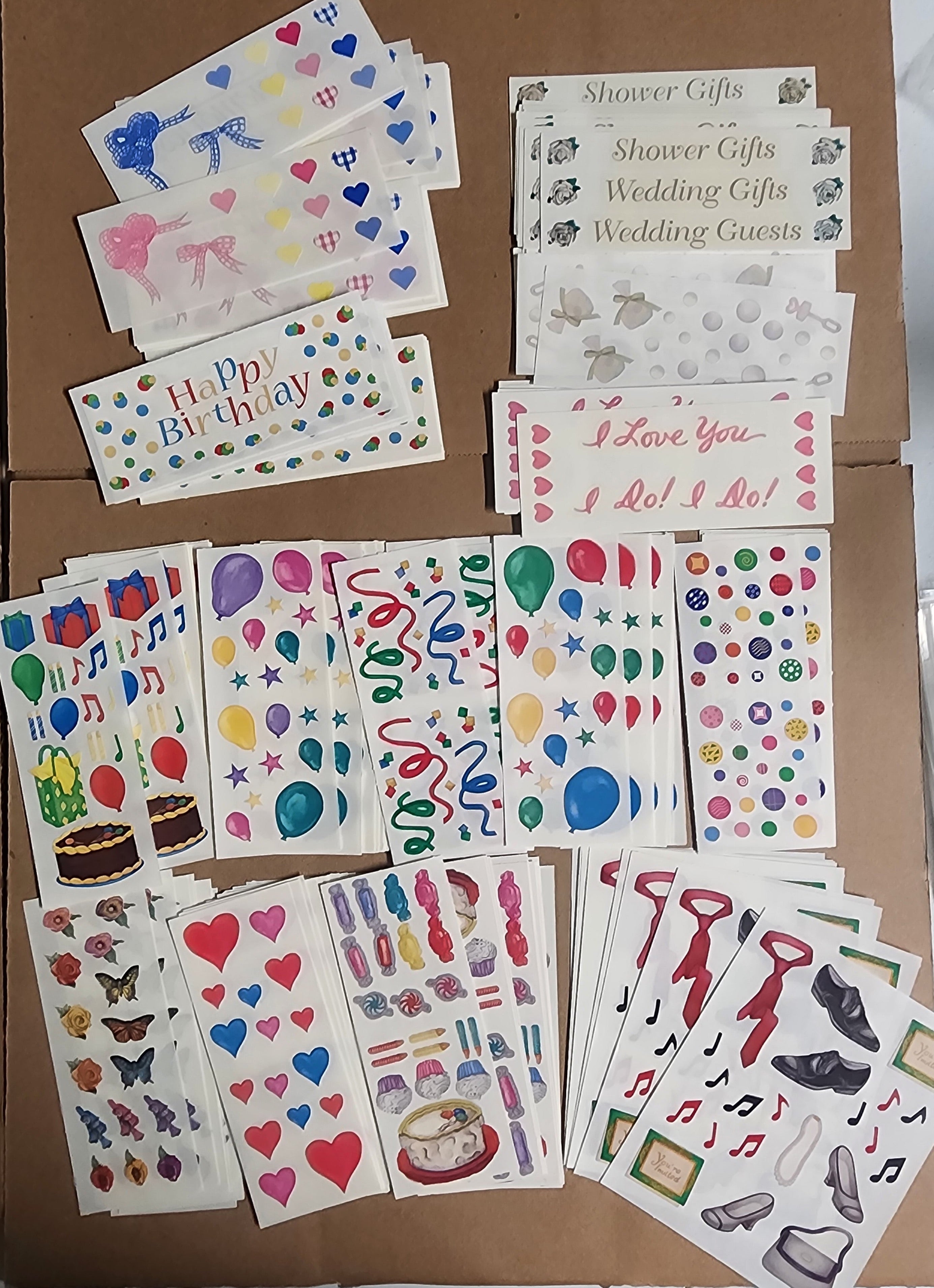 Creative Memories Sticker Sheet Lot 150 sheets Party Celebration 2