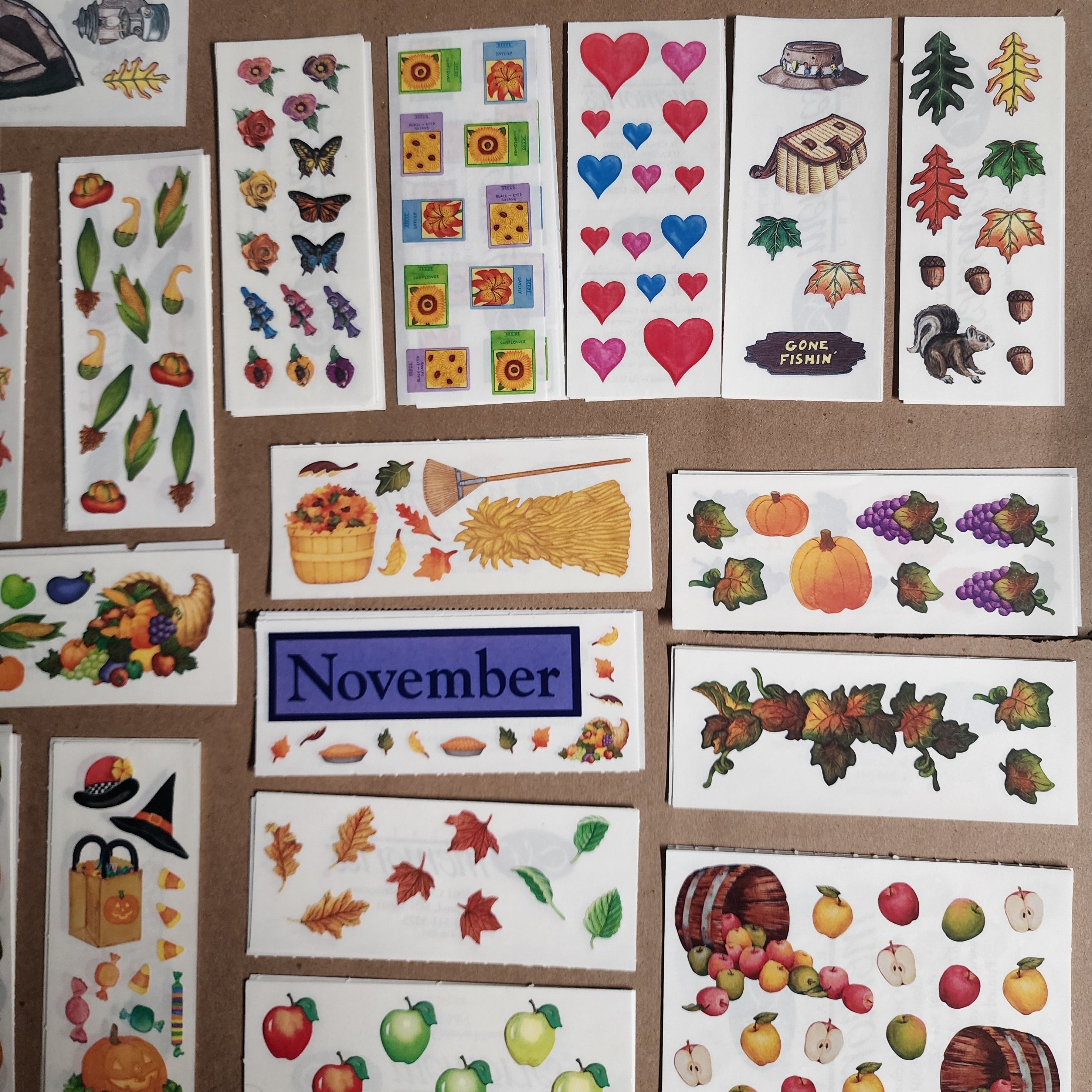 Creative Memories Sticker Sheet Lot 130 sheets Fall Halloween