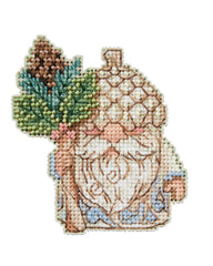 DIY Mill Hill Acorn Gnome Christmas Counted Cross Stitch Kit