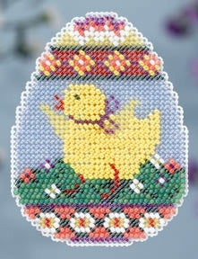 DIY Mill Hill Chick Egg Easter Spring Counted Cross Stitch Magnet Kit