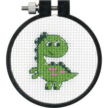 Load image into Gallery viewer, DIY Dimensions Dino Dinosaur Kids Beginner Counted Cross Stitch Kit