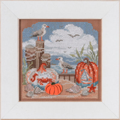 DMG DIY Mill Hill Fall Beach Beaded Counted Cross Stitch Picture Kit