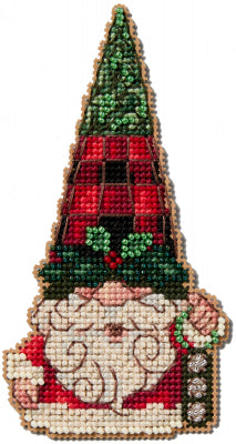 DIY Mill Hill Gnome Bells Christmas Counted Cross Stitch Ornament Kit