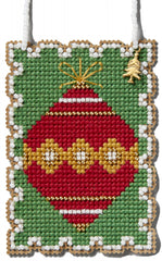 DIY Mill Hill Ornament Christmas Beaded Counted Cross Stitch Ornament Kit