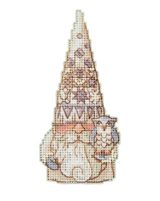 DIY Mill Hill Owl Gnome Christmas Counted Cross Stitch Kit