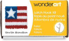DIY Wonder Art Patriot Flag Latch Hook Kit Kids Craft 12
