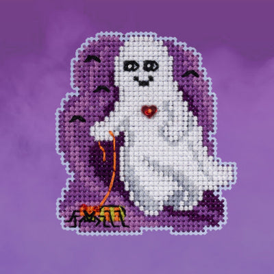 DIY Mill Hill Pet Spider Halloween Counted Cross Stitch Magnet Kit