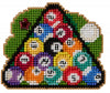 DIY Mill Hill Pool Balls Rack Counted Cross Stitch Magnet Kit
