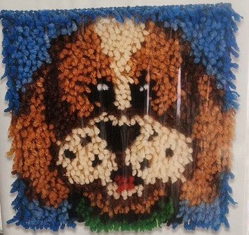 DIY Wonder Art Puppy Green Collar Latch Hook Kit Kids Craft 8