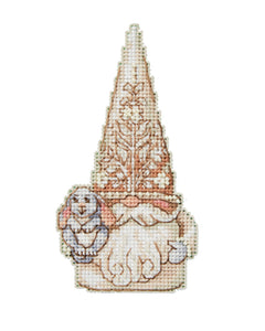 DIY Mill Hill Rabbit Gnome Christmas Counted Cross Stitch Kit