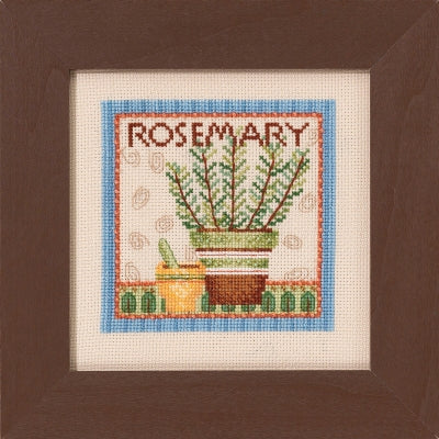 DIY Mill Hill Rosemary Herb Spring Garden Counted Cross Stitch Picture Kit