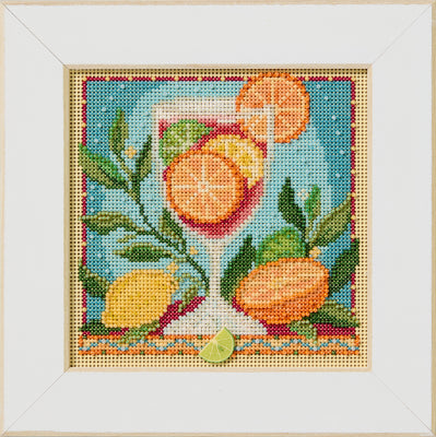 DIY Mill Hill Sangria Drink Oranges Lemon Counted Cross Stitch Kit