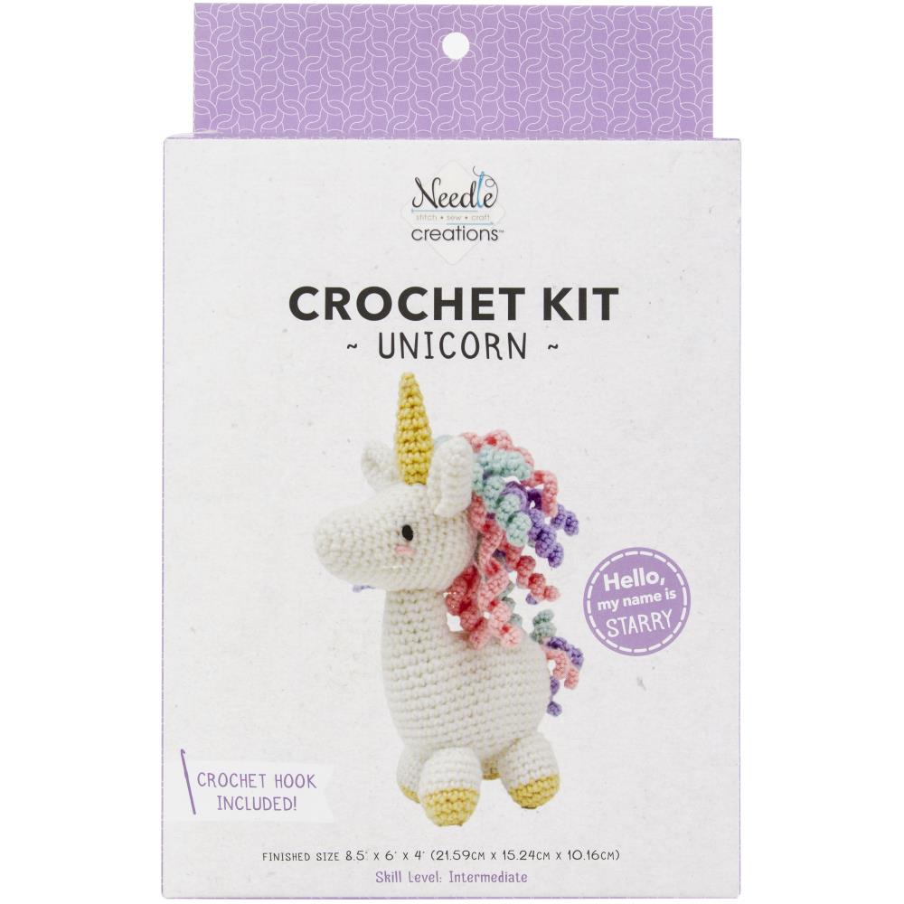 Beginner Unicorn Crochet Kit, Easy Crochet Starter Kit, Beginner Crochet Kit,  Crochet Pattern & Kit, Crochet Gift 