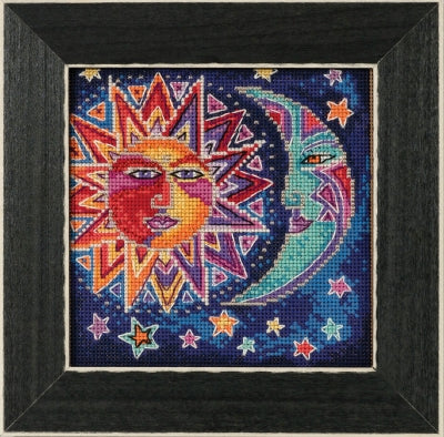 DIY Mill Hill Sun and Moon Celestial Beaded Counted Cross Stitch Picture Kit