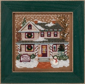 DIY Mill Hill Village Inn Christmas Counted Cross Stitch Kit