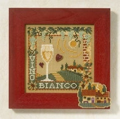 DIY Mill Hill Vino Bianco White Wine Counted Cross Stitch Kit