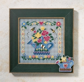 DIY Mill Hill Watering Can Garden Spring Counted Cross Stitch Kit