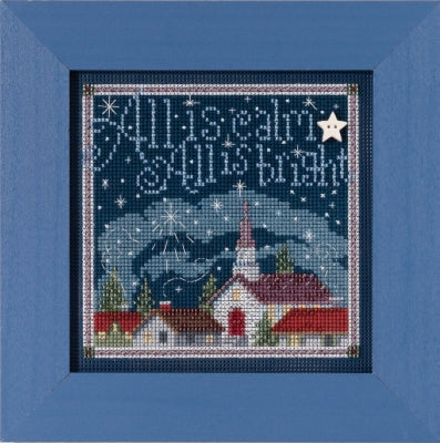 DIY Mill Hill All is Calm Church Christmas Counted Cross Stitch Kit