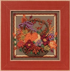 DIY Mill Hill Autumn Basket Halloween Counted Cross Stitch Kit