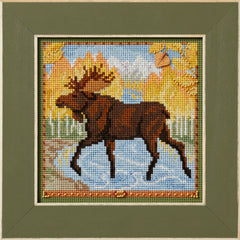 DIY Mill Hill Autumn Moose Fall Counted Cross Stitch Kit