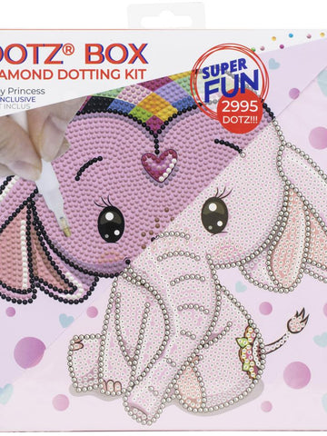 DIY Diamond Dotz Baby Princess Elephant Kids Craft Box Kit