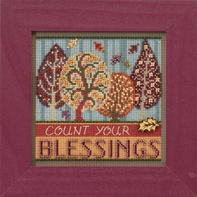 DIY Mill Hill Blessings Fall Thanksgiving Counted Cross Stitch Kit