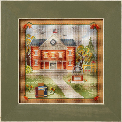 DIY Mill Hill Book Learning Library Fall Counted Cross Stitch Kit