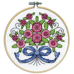 DIY Design Works Bouquet Roses Flowers Counted Cross Stitch Kit