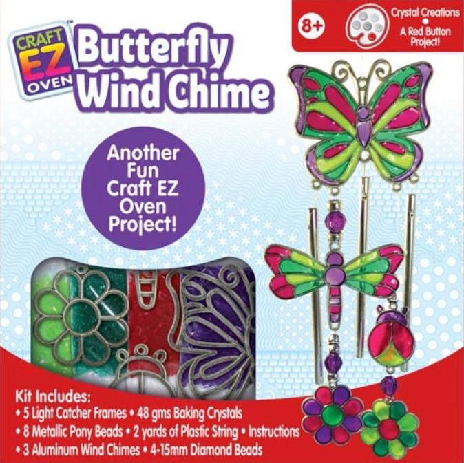 DIY Craft EZ Oven Butterfly Wind Chime Suncatcher Kit Craft and