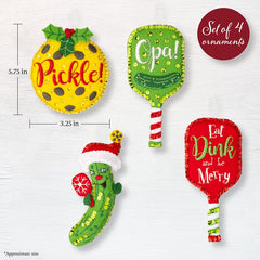 DIY Bucilla Merry Pickleball Christmas Felt Tree Ornament Kit 89711E