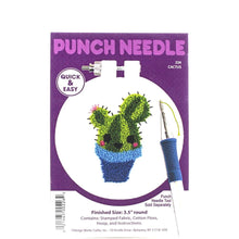 Load image into Gallery viewer, DIY Design Works Cactus Punch Needle Craft Kit 226