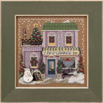 DIY Mill Hill Cafe Grande Christmas Counted Cross Stitch Kit