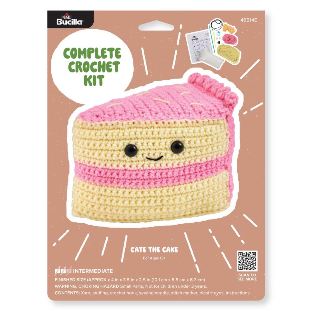 DIY Bucilla Cate the Cake Intermediate Crochet Kit