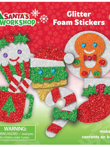 DIY Christmas Sweets Foam Glitter Stickers Kit Kids Craft
