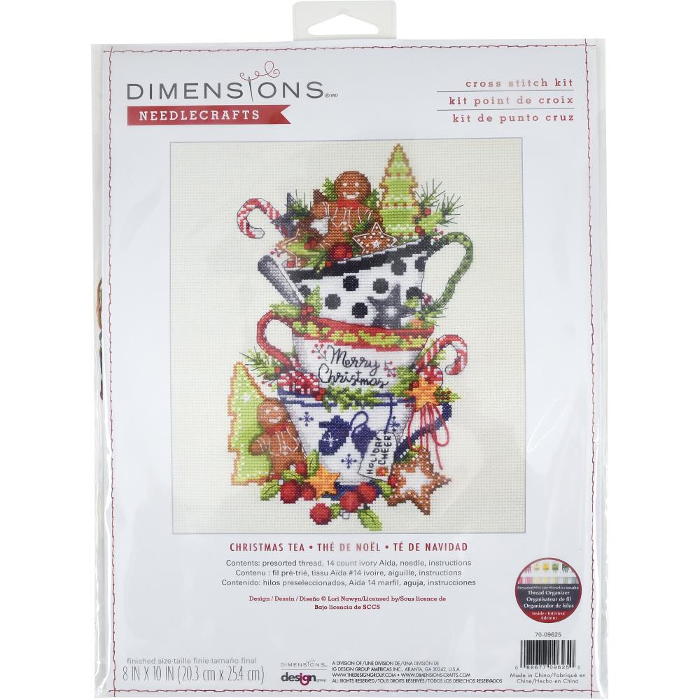 DIY Dimensions Christmas Tea Treats Cookies Counted Cross Stitch Kit 09625