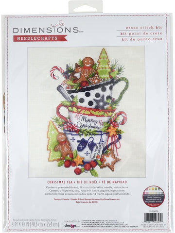 DIY Dimensions Christmas Tea Treats Cookies Counted Cross Stitch Kit 09625