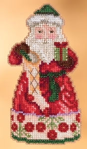 DIY Mill Hill Christmas Spirit Santa Counted Cross Stitch Kit