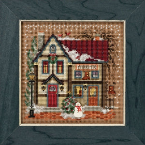 DIY Mill Hill Cobbler Shop Christmas Button Bead Counted Cross Stitch Kit